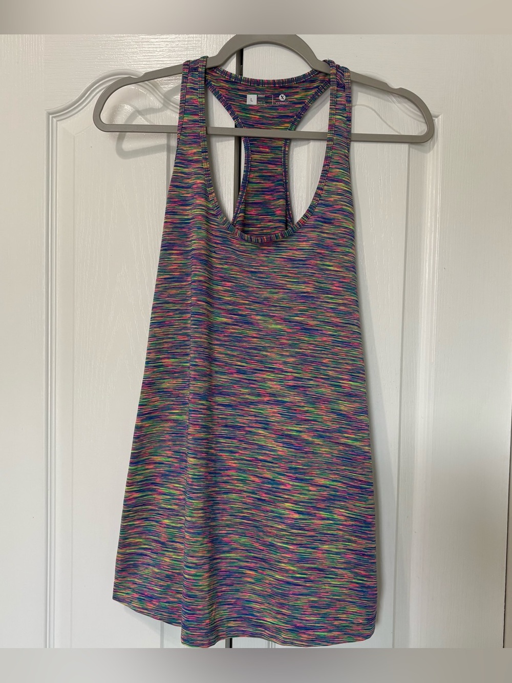 Xersion Multicolor Racerback Athletic Tank Women’s Size Large
